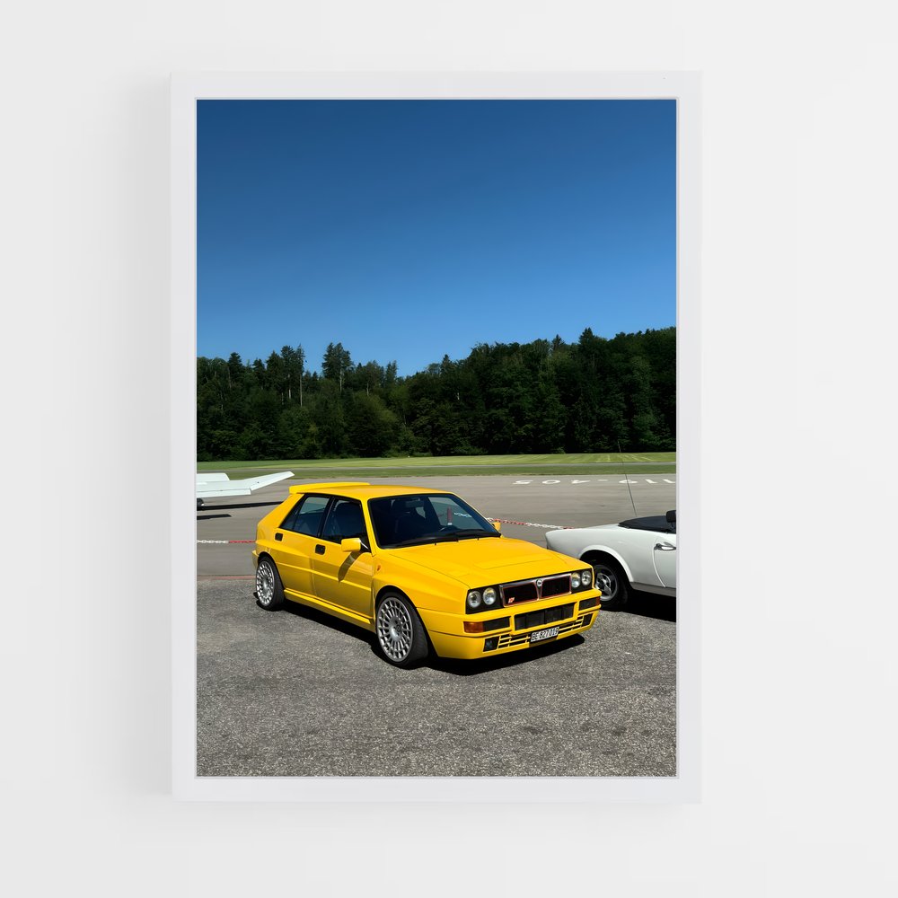 Poster Duo Jaune – affiche Lancia (vue 3)
